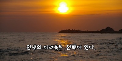 선택은 어렵고 결정도 어렵고